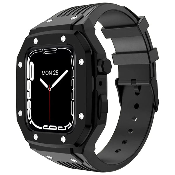 Premium Metal Cover and Rubber Band Set for Apple Watch - iCase Stores