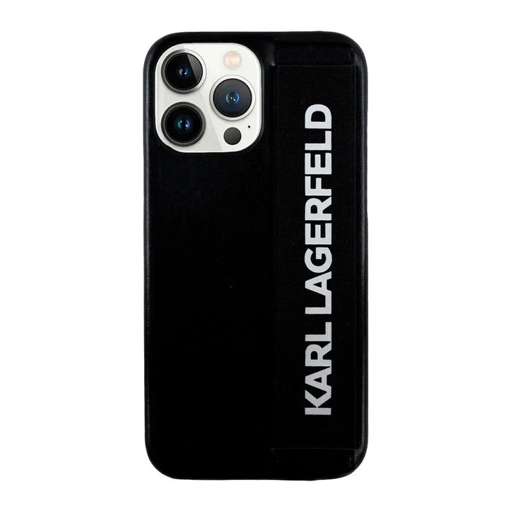 Pu Leather Black Embossed With Handstrap - Karl Lagerfeld - iCase Stores