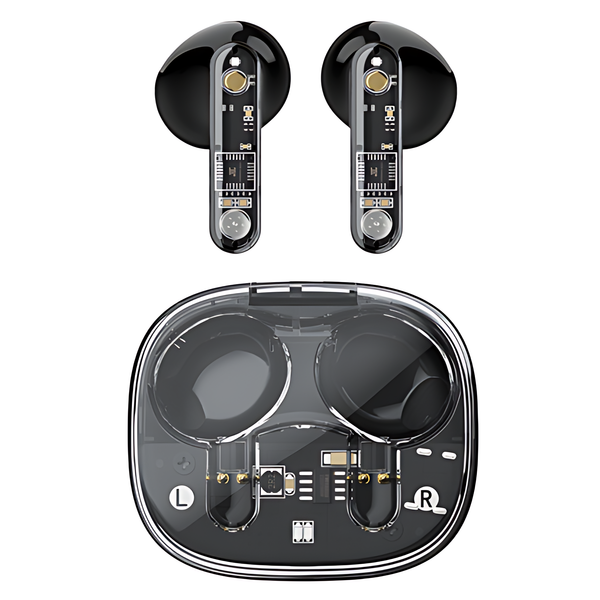 Recci Transparent Mecha Style Earbuds