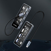 Recci 5 in 1 Hub Transparent Design PD 100W