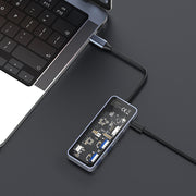 Recci 5 in 1 Hub Transparent Design PD 100W