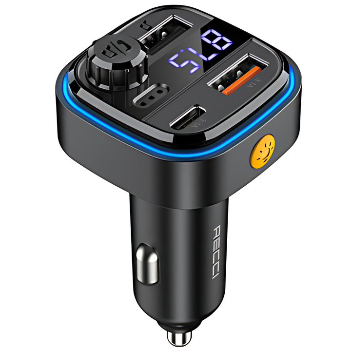 Recci Multi-Functional With FM Car Charger 