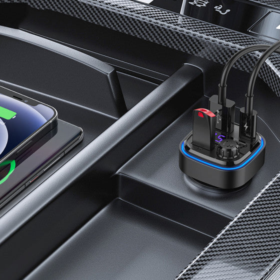 Recci Multi-Functional With FM Car Charger 