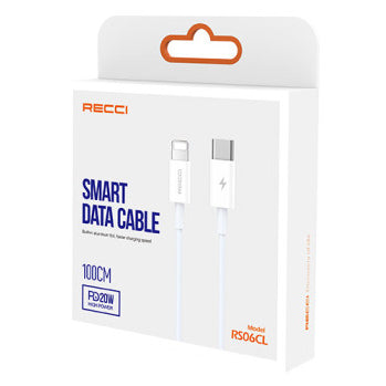 Recci Smart Data Cable Type-C to Lightning 2.4A