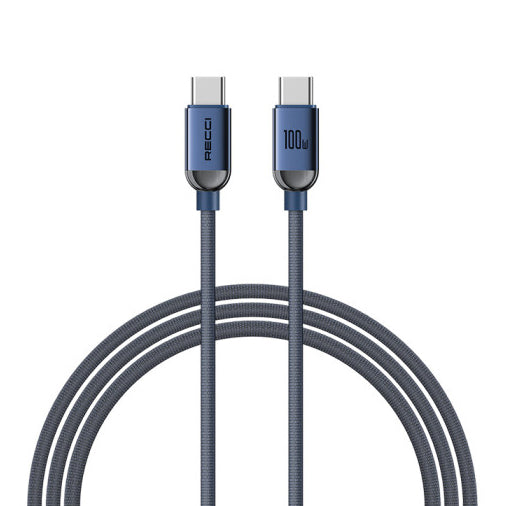 Recci Crystal Type-C to Type-C Fast Charge Cable 1.2M