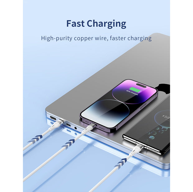 Recci Swift Series Lightning Silicon Date Cable 1M