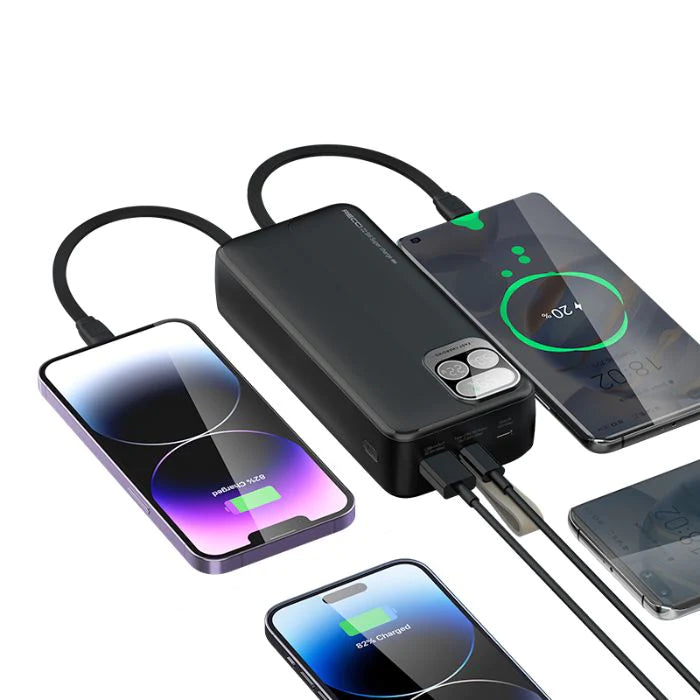 Recci Hawk-Eye Power Bank With Digital Display 30000mAh - iCase Stores