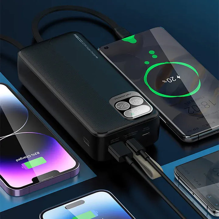 Recci Hawk-Eye Power Bank With Digital Display 30000mAh - iCase Stores