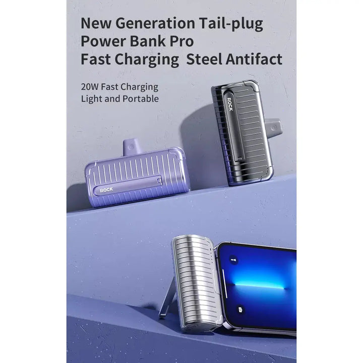 Rock PD 20W Fast Charging Mini Emergency Power Bank Capsule - iCase Stores