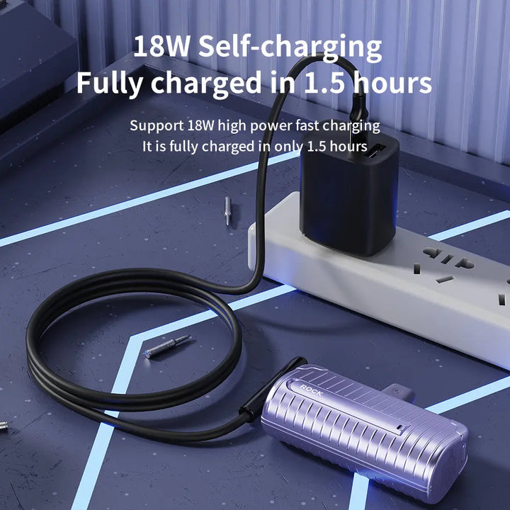 Rock PD 20W Fast Charging Mini Emergency Power Bank Capsule - iCase Stores