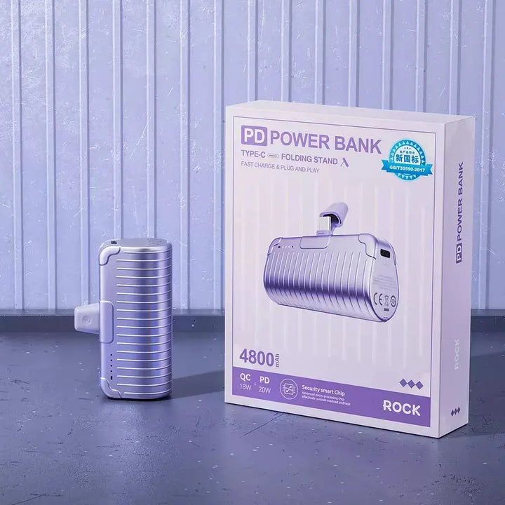 Rock PD 20W Fast Charging Mini Emergency Power Bank Capsule - iCase Stores