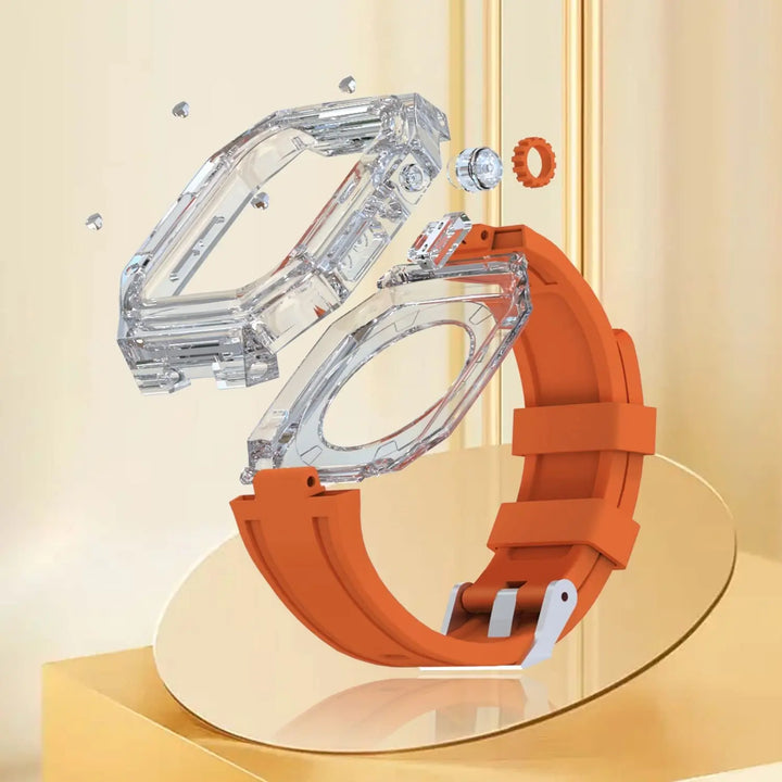 Rubber Modification Kit Band & Transparent Case for Apple Watch - iCase Stores
