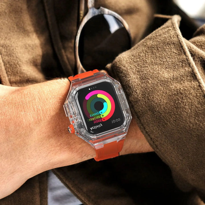 Rubber Modification Kit Band & Transparent Case for Apple Watch - iCase Stores