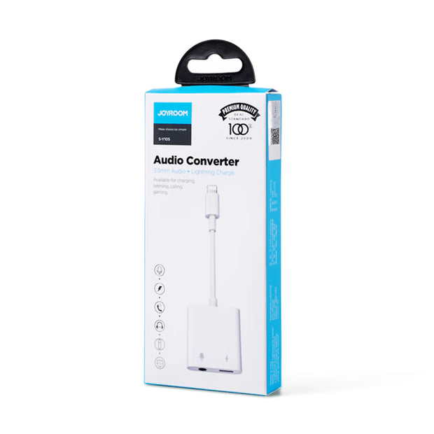 Joyroom Lightning to 3.5mm + Lightning Adapter (Support Calls)