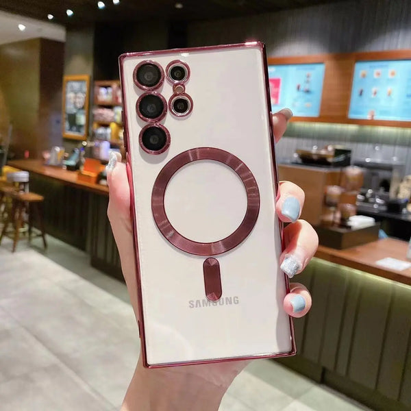 Samsung Luxury Magnetic Wireless Case With Lens Protection - iCase Stores