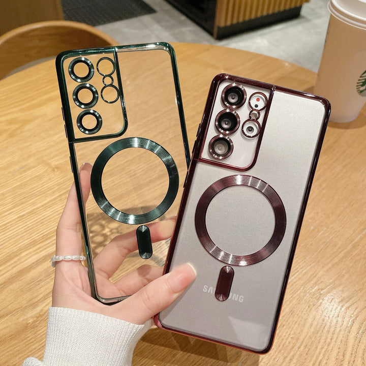 Samsung Luxury Magnetic Wireless Case With Lens Protection - iCase Stores