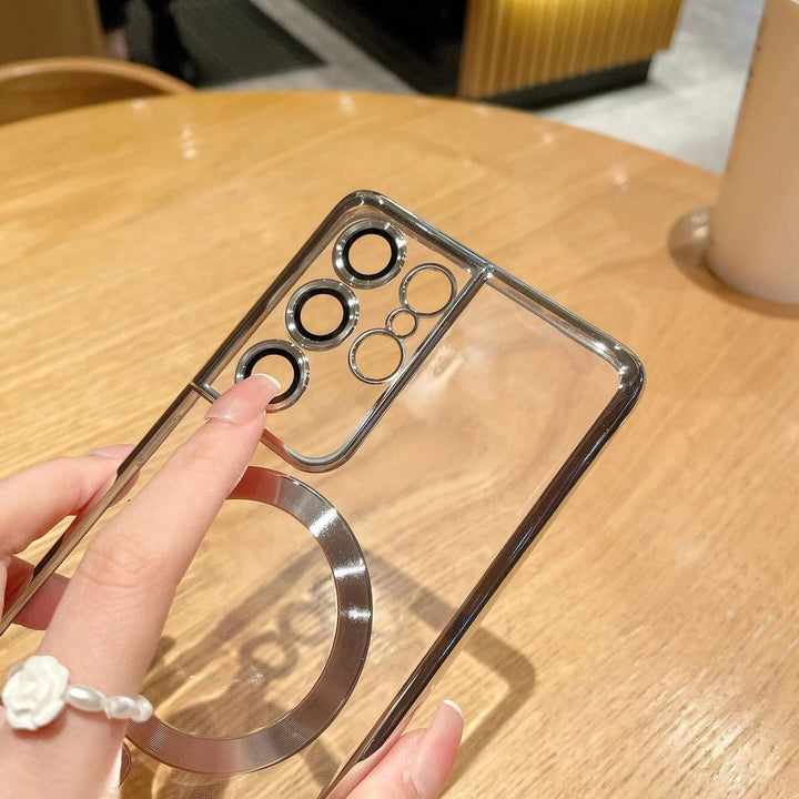 Samsung Luxury Magnetic Wireless Case With Lens Protection - iCase Stores