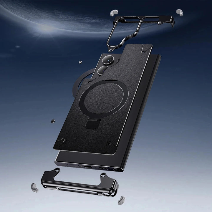 Frameless Leather Case with MagSafe & Kickstand for Samsung - iCase Stores