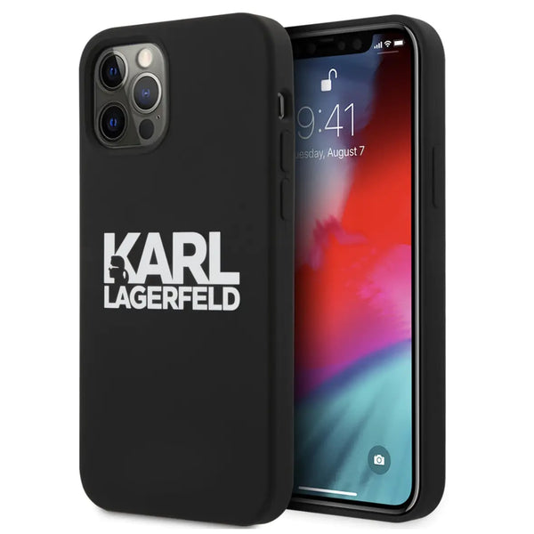 Silicone Black Case With Logo - Karl Lagerfeld - iCase Stores
