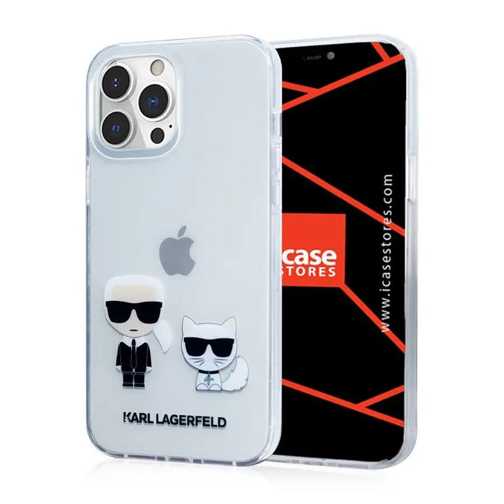 Silicone Transparent Karl & Choupette Design - Karl Lagerfeld - iCase Stores