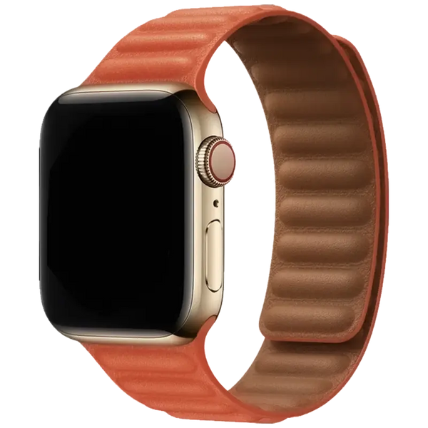 Spigen Leather Link Magnetic Suction Band For Apple Watch - iCase Stores