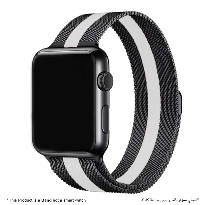 Stainless Steel Strap Band with Magnetic Closure for Apple Watch - iCase Stores