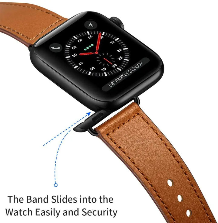 Stylish Leather Band for Apple Watch - iCase Stores