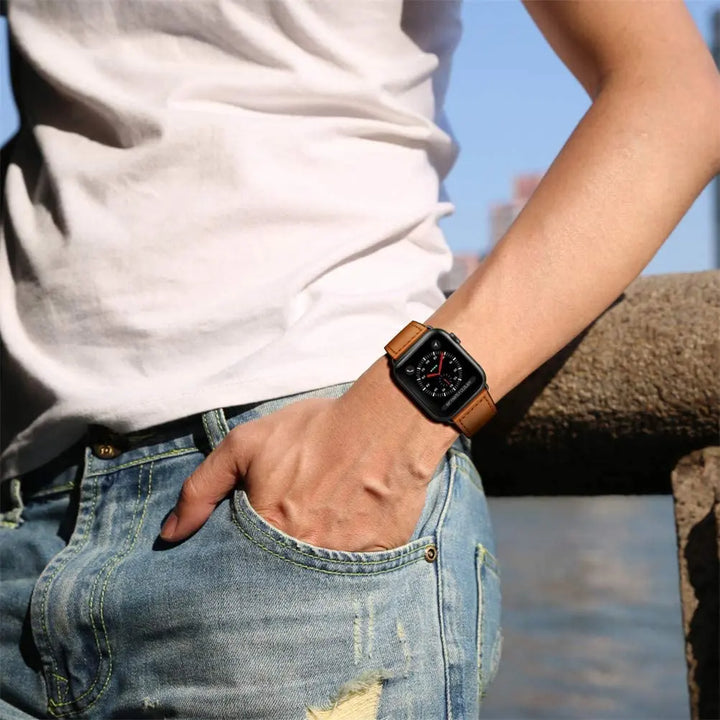 Stylish Leather Band for Apple Watch - iCase Stores