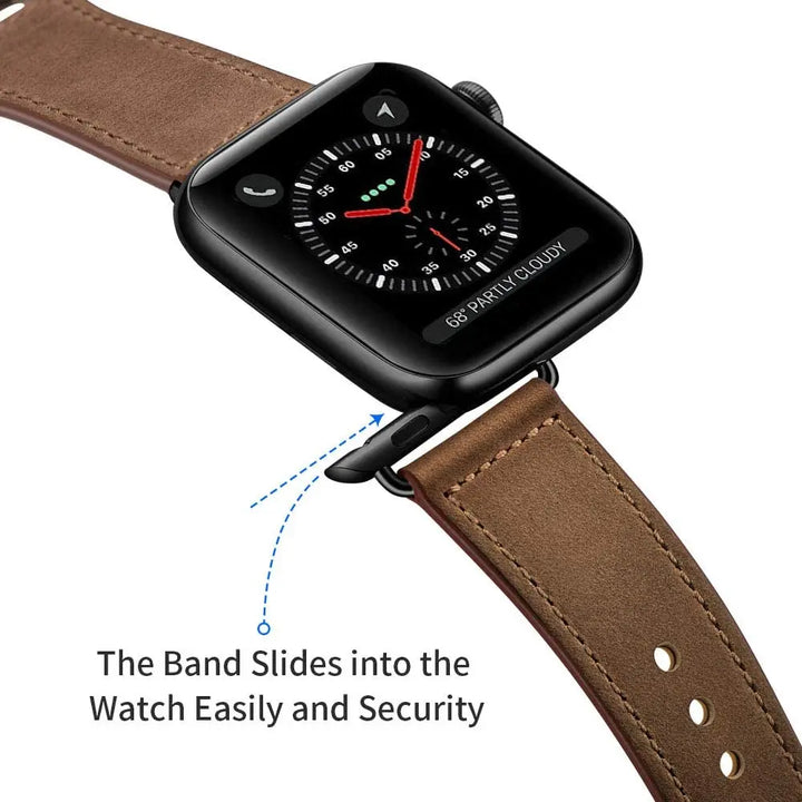 Stylish Leather Band for Apple Watch - iCase Stores