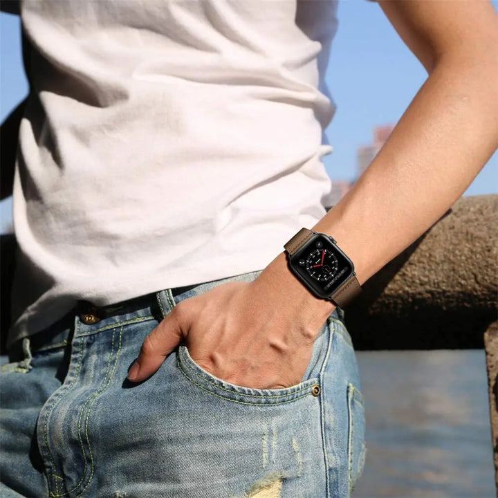 Stylish Leather Band for Apple Watch - iCase Stores