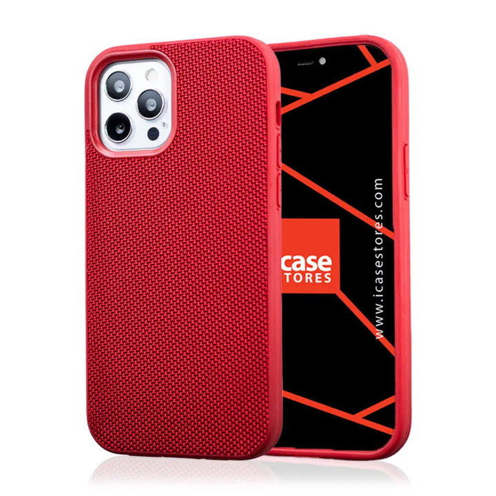 Super Shield Textured Nylon Fiber Case - Red - iCase Stores