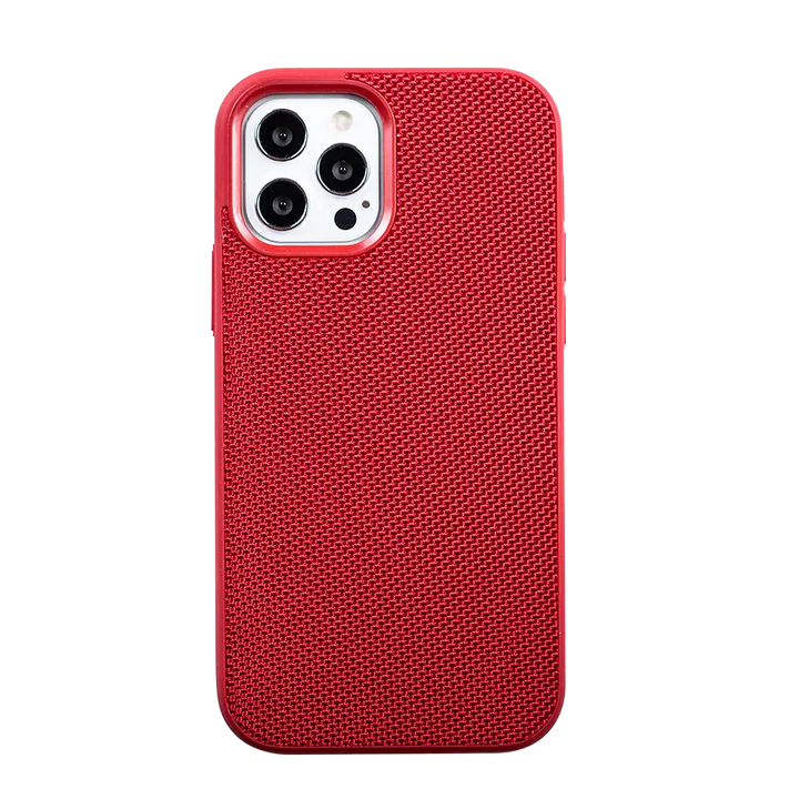 Super Shield Textured Nylon Fiber Case - Red - iCase Stores