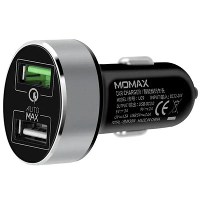 Momax Dual USB Output Car Fast Charger