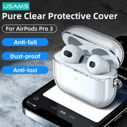 USAMS Transparent TPU Protective Earphone Cases For Apple AirPods