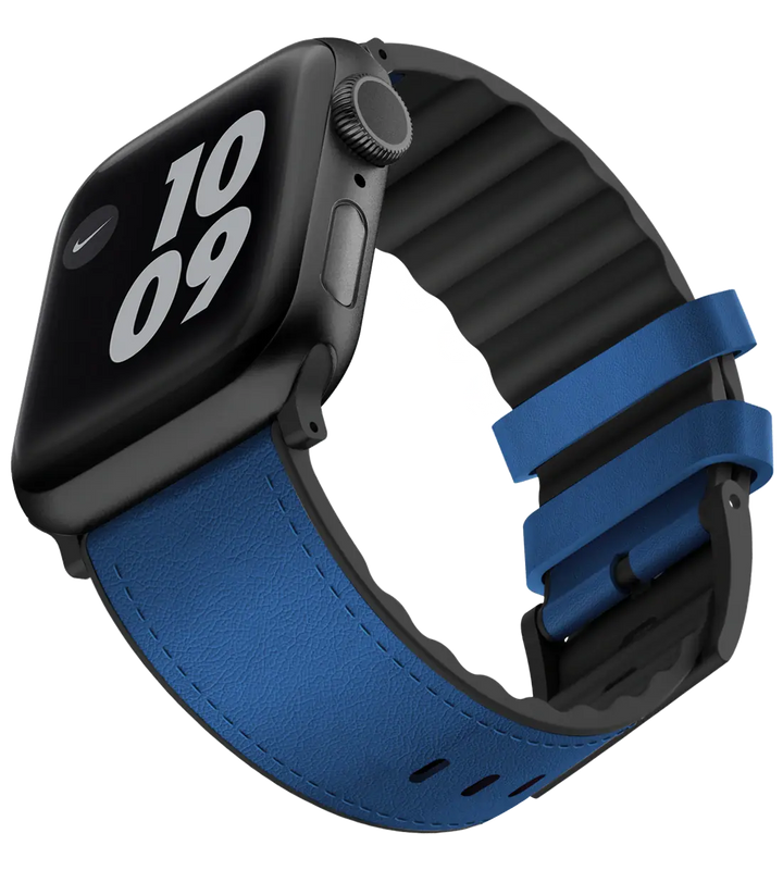 Venturx Genuine Leather Strap for Apple Watch - Blue - iCase Stores