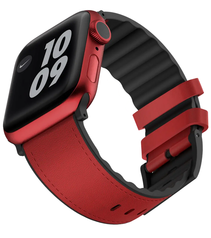 Venturx Genuine Leather Strap for Apple Watch - Red - iCase Stores