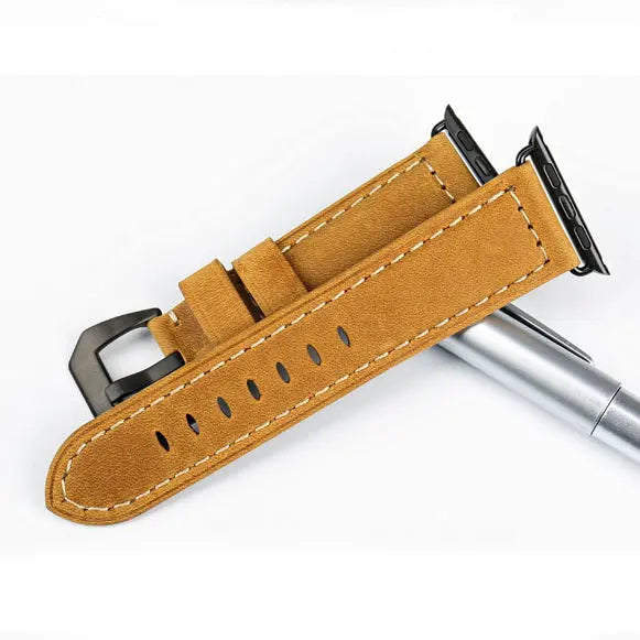 Vintage Waxed Leather Band for Apple Watch - iCase Stores