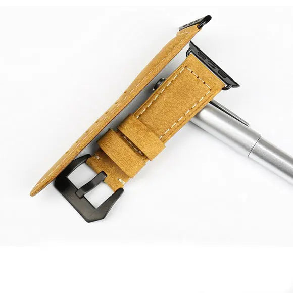 Vintage Waxed Leather Band for Apple Watch - iCase Stores