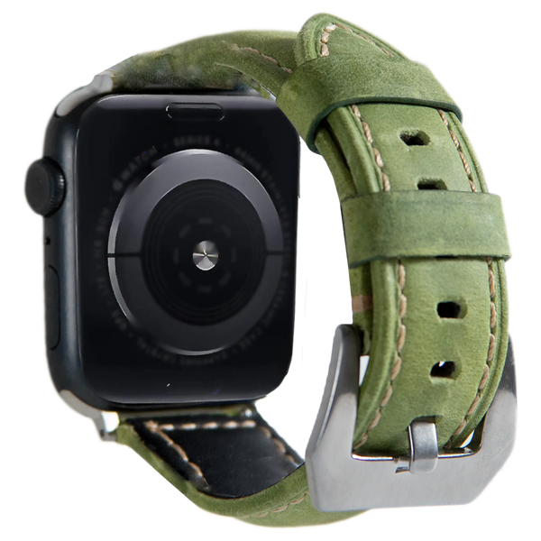Vintage Waxed Leather Band for Apple Watch - iCase Stores