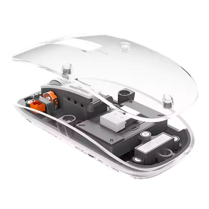 Space Capsule Multimode Wireless Crystal Transparent Design Mouse - iCase Stores