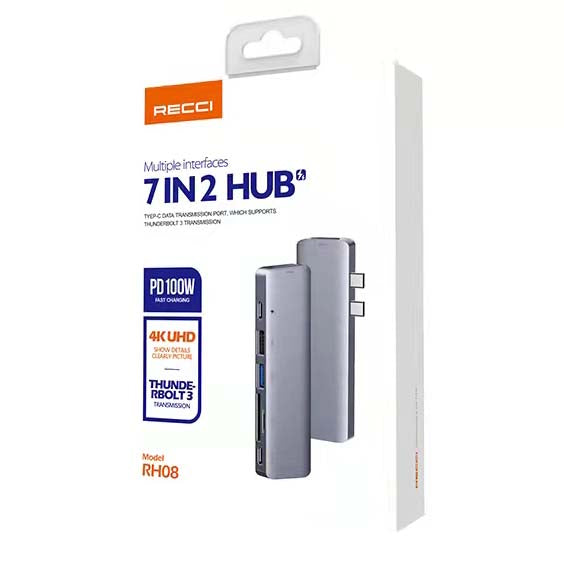Recci 7 in 2 Aluminum Alloy Multi-Use Hub - iCase Stores