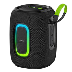 LANEX Wireless Speaker 15W High Power Portable with LED Light