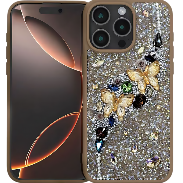 iPefet Elegant Butterfly Glitter Case