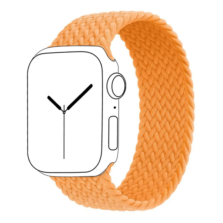 Woven Braided Solo Loop For Apple Watch - Orange - iCase Stores