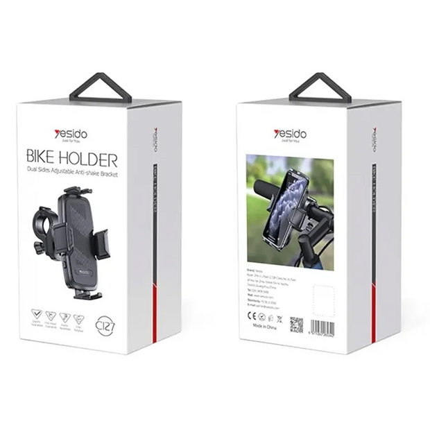 Yesido Touch Lock Bike Handlebar Phone Mount Tool-Free Installation