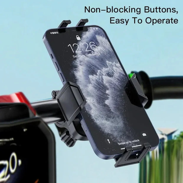 Yesido Touch Lock Bike Handlebar Phone Mount Tool-Free Installation