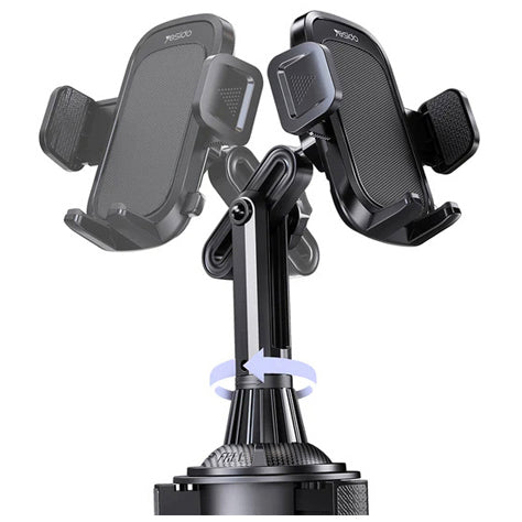 Yesido 360° Degrees Rotating Car Cup Holder Using Phone Bracket