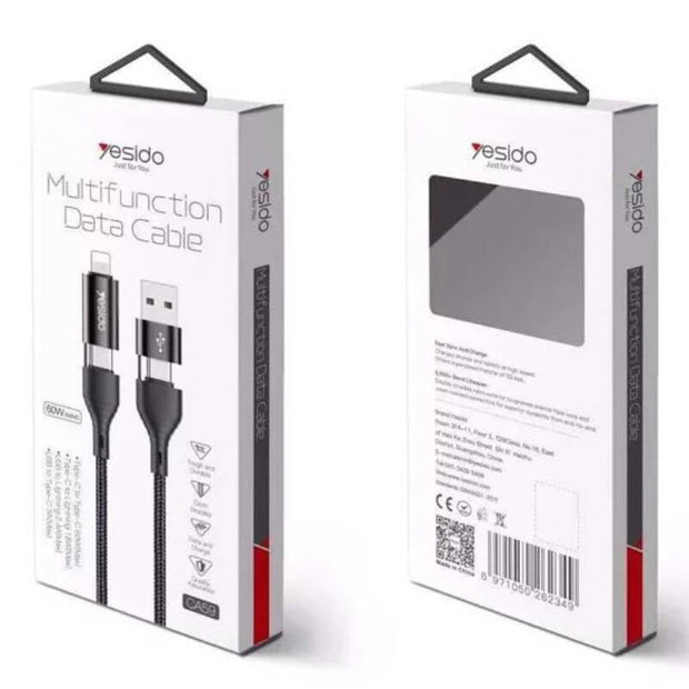 Yesido 4 In 1 multifunction Data Cable 1.2m