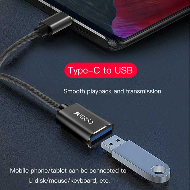Yesido Type-C OTG Super Fast Data Transmission 15cm