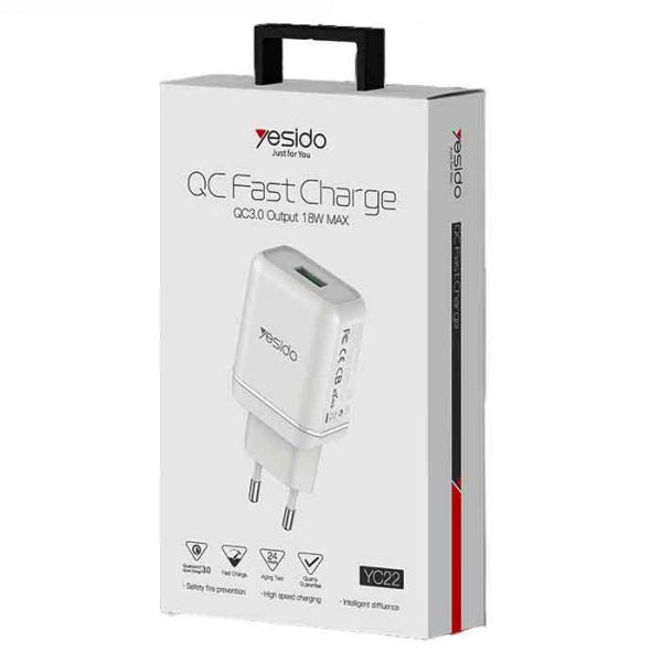 Yesido QC Fast Charger 18W
